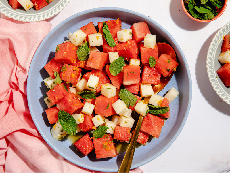 Watermelon Salad with Orange Vinaigrette