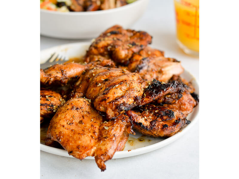 Grilled Orange Chicken Thighs